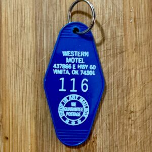 Western Motel Key Tag